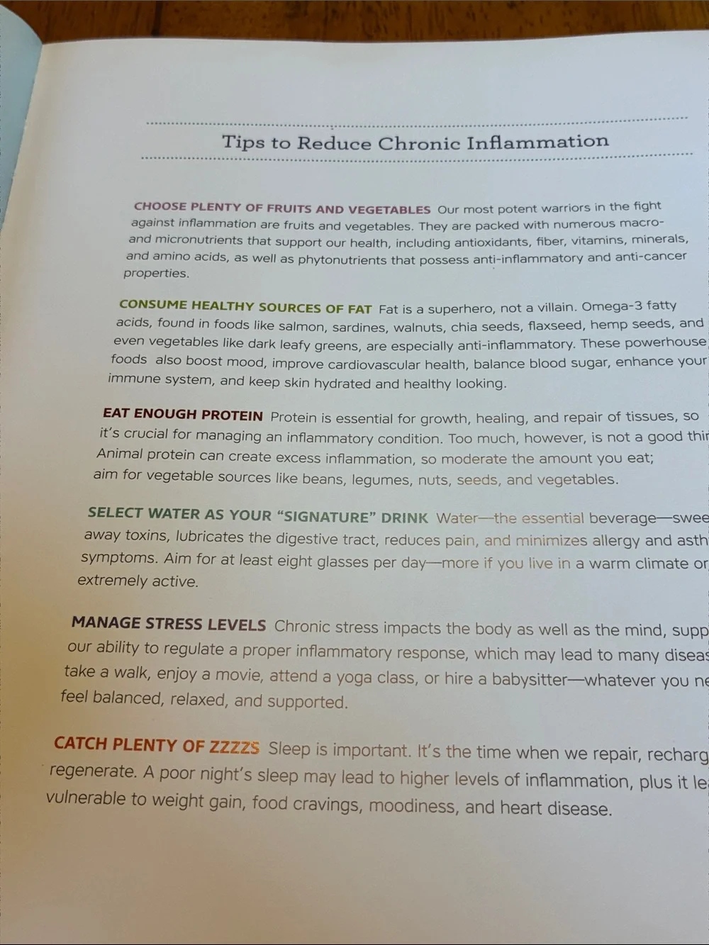 The Anti-Inflammatory Diet & Action Plans - vintage cookbook